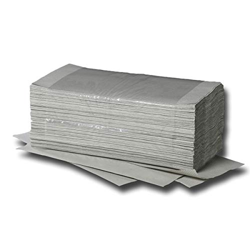 5.000 Blatt Premium-Papierhandtücher, Handtuchpapier, Papiertücher, Falthandtücher, 1-lagig, 25x23cm, 5000 Blatt