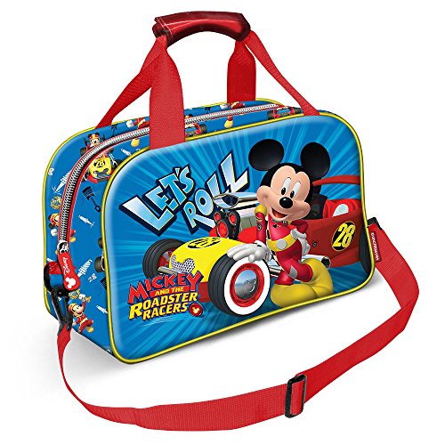 Karactermania Mickey Mouse Racers-Sports Bag Kinder-Sporttasche, 38 cm, Blau (Blue)