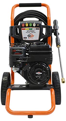 ✦ Benzin Hochdruckreiniger Briggs & Stratton 3200 PSI ✦ 208ccm Benzinmotorbetriebener Tragbarer Reiniger GP3300DA ✦ Premium Annovi Reverberi Leistung & Qualität Auto- & Terrassenreiniger