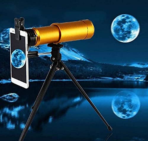 Metall, 10X50 Hochleistungs-Stretch-Zoom-Teleskop mit Stativ, geeignet für Reisen, Vogelbeobachtung, Astronomie, Sport und Wildtiere