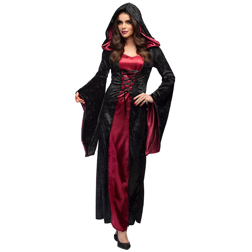 Boland - Vampir Lady Kostüm für Erwachsene, Faschingskostüme Damen, Horror Kostüm für Halloween oder Karneval