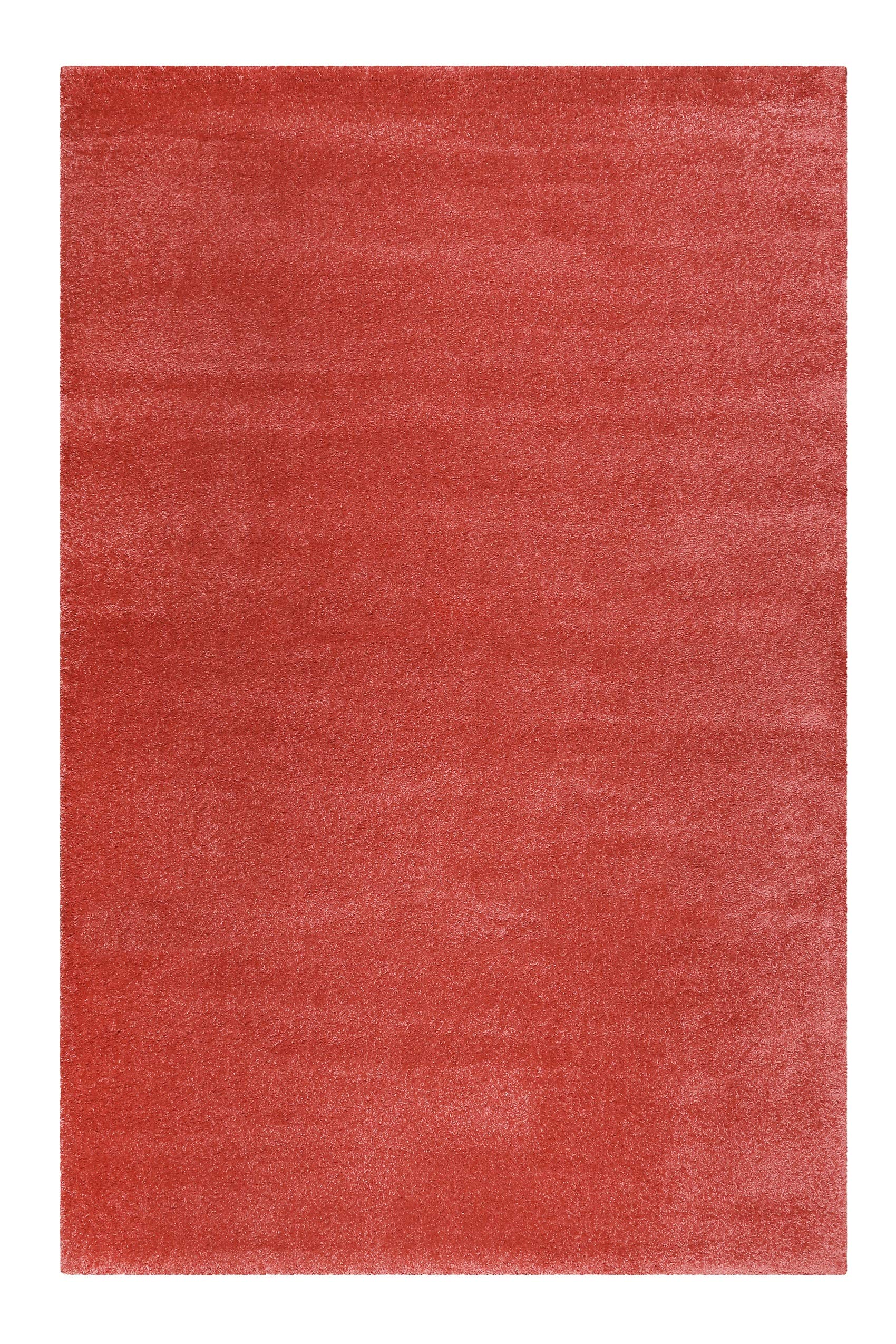 Esprit Home, Moderner Kurzflor Teppich - Läufer für Wohnzimmer, Flur, Schlafzimmer, California (80 x 150 cm, Hibiskus rot)