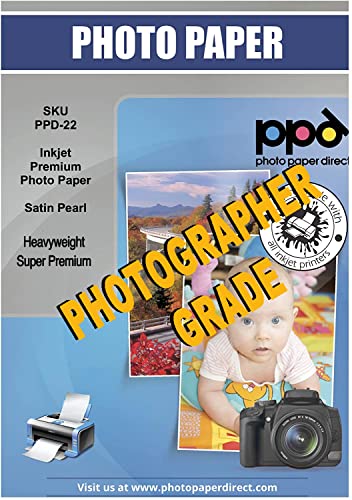 PPD 50 x A3 Inkjet Fotopapier 280g Satin Premium Plus Wasserfest, Sofort Trocken PPD-22-50