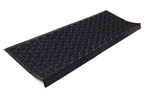 Stufenmatten Gummi Fußmatte Matte 25x75 cm Treppenmatte Antirutschmatten Griechisches Design (5 Stück)