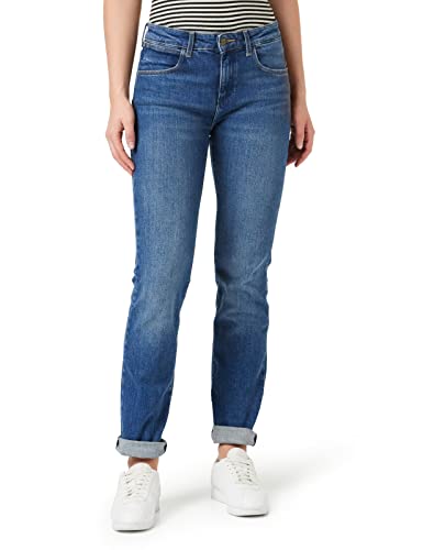 Wrangler Womens Straight Jeans, AIRBLUE, 30W / 32L