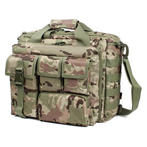 Taktische Aktentasche 15.6 Zoll Herren Messenger Bag Military Aktentasche für Männer Größe:CP Camouflage