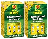 Compo Rasenunkraut-Vernichter Banvel Quattro, Bekämpfung von schwerbekämpfbaren Unkräutern im Rasen, Konzentrat, 800 ml (800 m²)