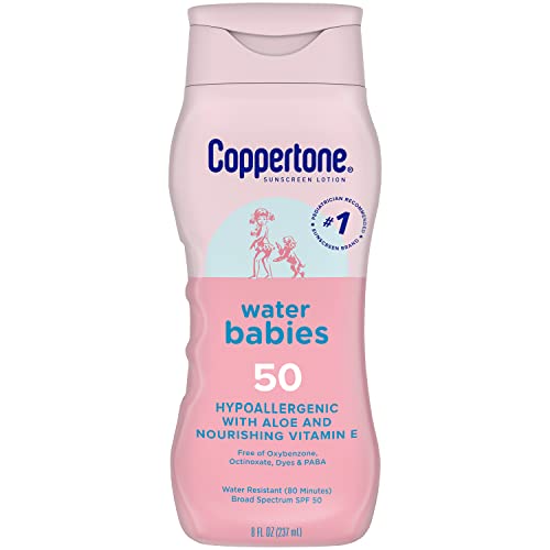 Coppertone Water Babies Sunscreen Lotion, SPF 50 8 fl oz (237 ml) by Coppertone