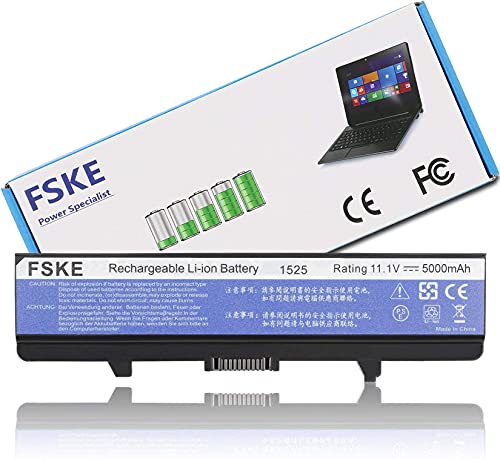 FSKE K450N GW240 RN873 PP41L Akku für Dell Inspiron 1750 1545 1525 1526 Notebook Battery, 11.1V 5000mAh 6-Zellen