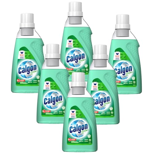 Calgon Hygiene+ Gel - Antibakterieller Wasserenthärter für die Waschmaschine (6 x 750ml)