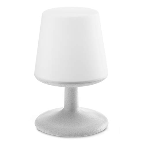 Koziol Light to Go Lampe, Tischlampe, Leuchte, Tischleuchte, Dekolampe, Kunststoff, Organic Grey, 28 cm, 3799670
