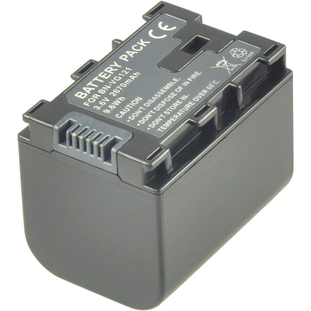 2-Power 2670mAh Li-Ion (3,6V) Camcorder Ersetzt Akku für BN-VG121