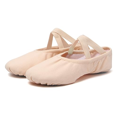 Geteilte Ledersohle Frauen Ballett Schuhe Tanz Erwachsene Kinder Ballett Hausschuhe Weiche Sohle Professionelle Leinwand Tanz Training Schuhe für Ballett Flexibilität