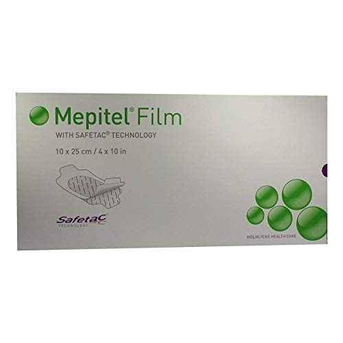 MEPITEL Film Folienverband 10x25 cm 10 St Verband