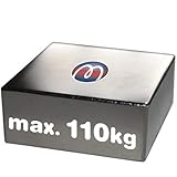 Quadermagnet Neodym (NdFeB) Magnet-Quader - Größe & Stückzahl wählbar - Haftkraft bis 800kg - Extra starke Block-Magnete (Supermagnete), Größe: 50x50x20mm - 110kg Haftkraft