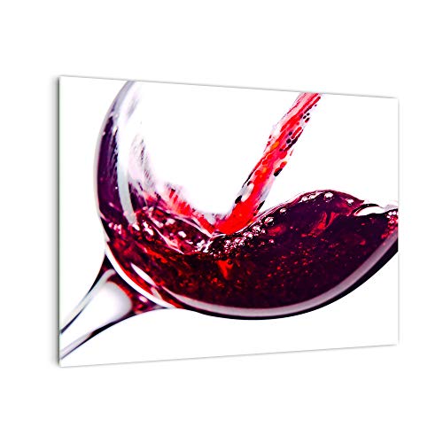 DekoGlas Küchenrückwand 'Rotwein im Glas' in div. Größen, Glas-Rückwand, Wandpaneele, Spritzschutz & Fliesenspiegel
