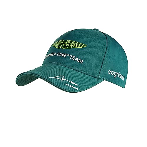 Aston Martin F1 Team - Offizieller Formel1 Merchandise - Fernando Alonso Team Driver Green Baseball Cap - Unisex - Verstellbar, grün, One size