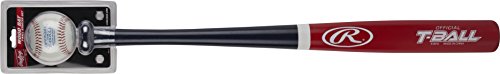 Rawlings Unisex-Erwachsene AMAWBTBC Eschenholz T Schläger/Ball Combo, schwarz, (25-Inch/25-Ounce)