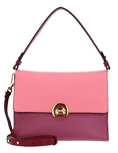 Coccinelle Binxie Tricolor Handbag Grained Leather Mul. Hyper Pink