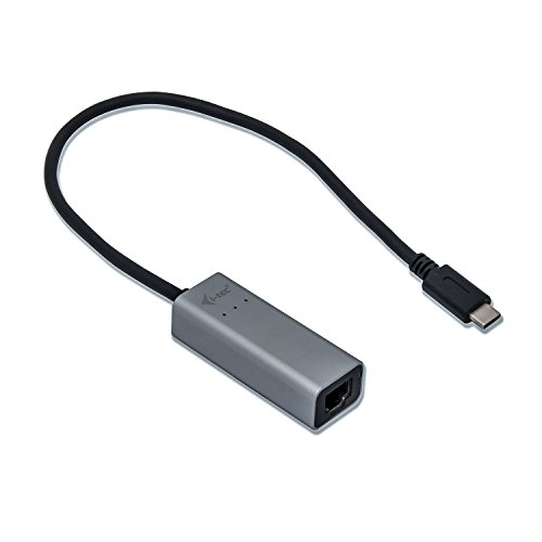 i-tec USB-C Metal Gigabit Ethernet Adapter 1x USB-C to RJ-45 for Windows MacOS Android Linux