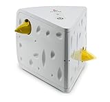 PetSafe Cheese Katzenspielzeug, Interakties Beschäftigungsspielzeug mit Timer, ‎3 AA Batterien erforderlich