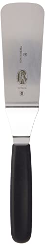 Victorinox Swiss Classic Winkel Spachtel, zum Backen, 12cm, Schmal, Edelstahl, rostfrei, spülmaschinengeeignet, schwarz