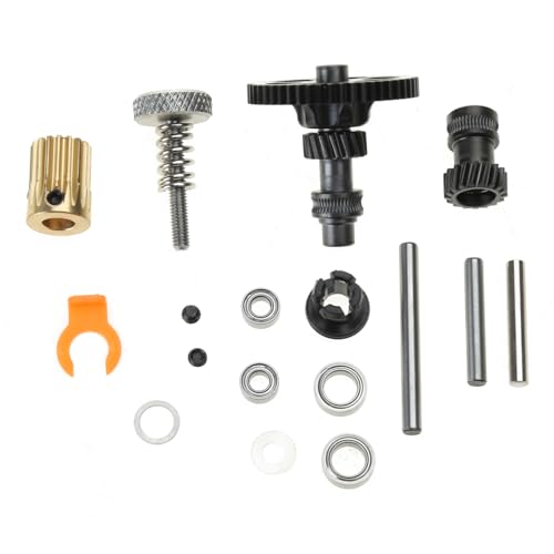 NanoCoated Drive Gear Kit Compatible for VORON 0.2/2.4 Extruder Hardened Steel 3D Printer Parts High-quality Durable 3D Printing Parts and Accessories Extruder Gear Kit High-quality Metal Gears 3D