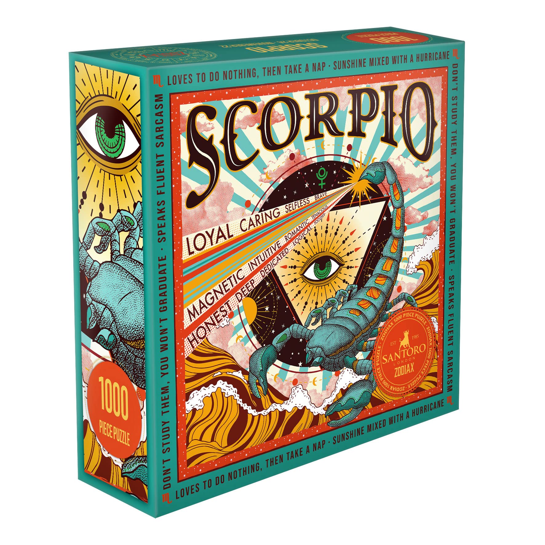 Santoro Zodiax - 1000 Teile Puzzle - Skorpion - Lustiges Geburtstagsgeschenk für Kinder, Erwachsene | Astrologie Geschenke für Frauen und Männer | Sternzeichen Horoskop Puzzle