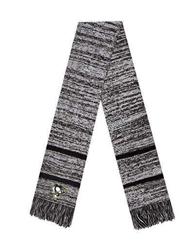'47 Pittsburgh Penguins Copeland Ice Striped Scarf - NHL Adult Knit Scarf with Tassels