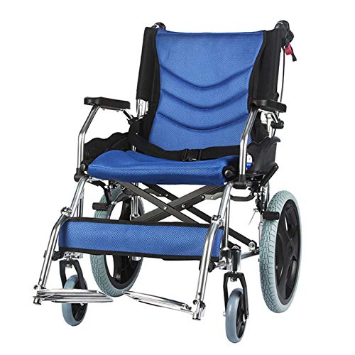 Transportrollstühle, Klappbarer Leichter Selbstfahrrollstuhl Mit Feststellbaren Handbremsen, Manueller Rollstuhl Für Einfache Transfers