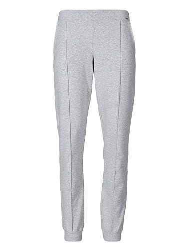 Skiny Damen Sleep & Dream Hose lang Schlafanzughose, Grau (Stone Grey Melange 5593), (Herstellergröße: 38)