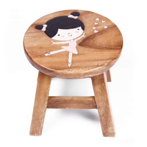 Brink Holzspielzeug Kinder Hocker Ballerina Personalisiert Schemel Kinderzimmer Holz Wood Geschenk Stabil Tisch Sitzgruppe