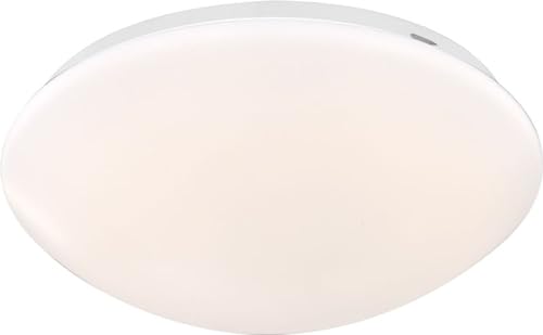 bmf-versand® Deckenlampe LED Rund - Deckenleuchte Flur - Deckenbeleuchtung Wohnzimmer Küche - Runde Flurlampe 25,5 cm - Bürolampe 8 Watt Warmweiß