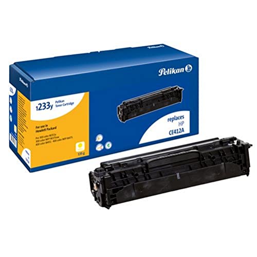 Pelikan Toner ersetzt HP CE412A (passend für Drucker HP Laserjet Pro 300 Color M351 / MFP M375, Pro 400 Color M451)