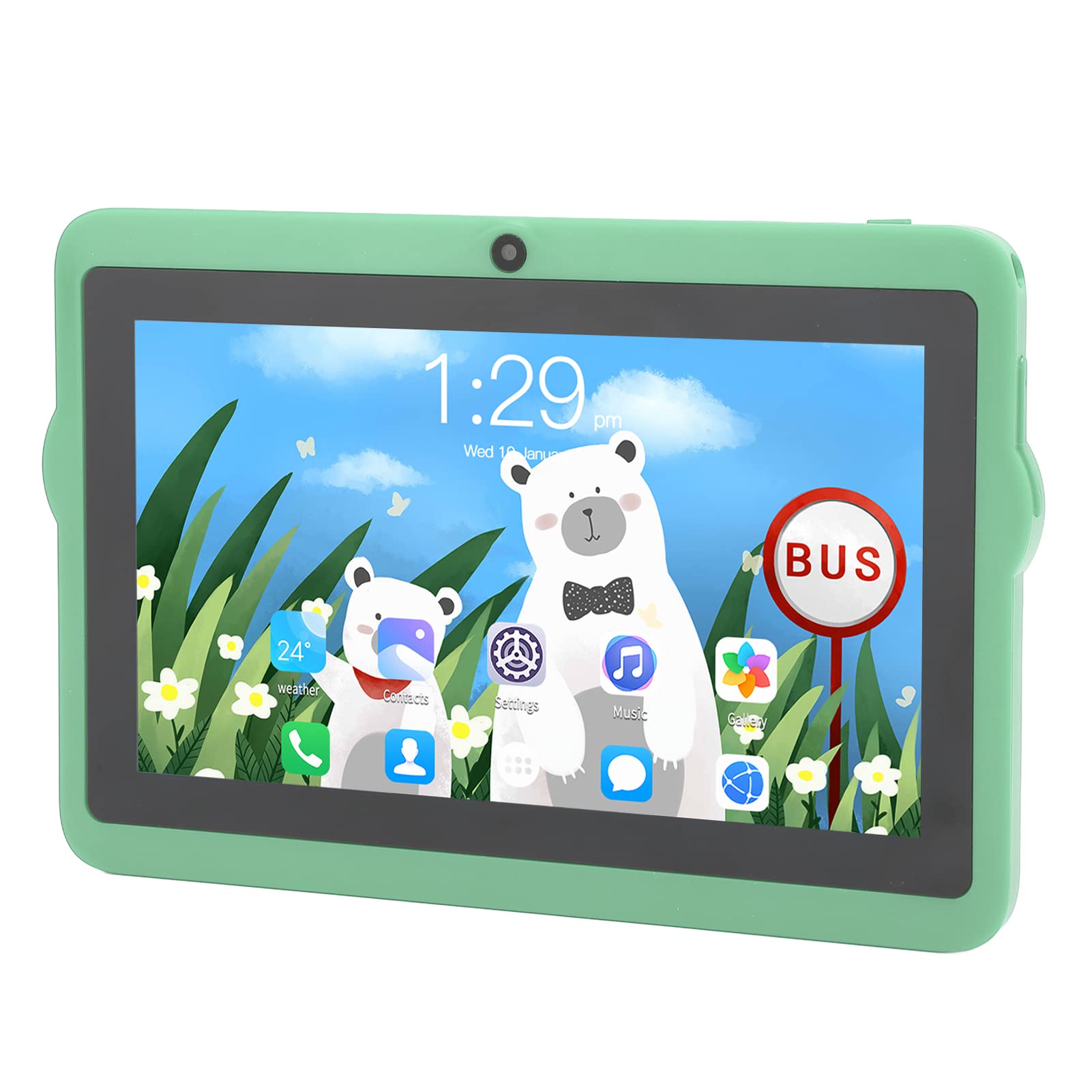 Wnesy Kinder Tablet, 100-240V Tablet PC 5G WiFi Dualband mit Ständer für die Schule (EU-Stecker)