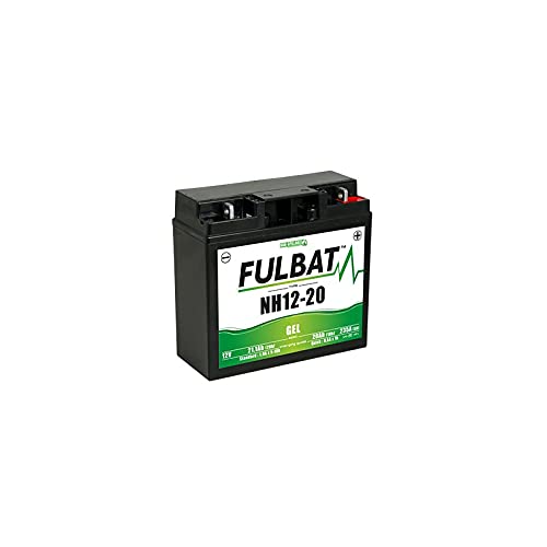 Fulbat - Rasenmäher Batterie/Gel Motorradbatterie NH1220/SLA12-20 12V 20Ah -