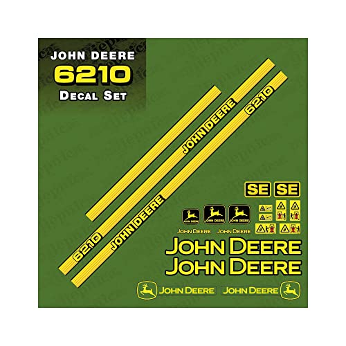 Generisch John Deere 6210 Compatible Replacement Decal (Stickers/Aufkleber) Set