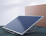 Balkonkraftwerk Montagesystem für 2 Solarmodule | Universal-Halterung von PV/Solar-Module für Balkon/Garten/Flachdach mit verstellbar Anstellwinkel 30° bis 43°