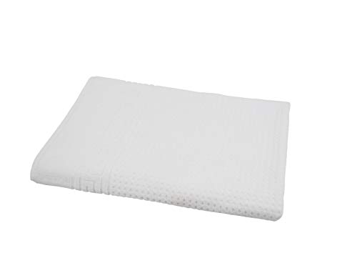my Hamam, Massageliege Handtuch, Frottee in weiß, Auflage für Therapie- und Kosmetikliegen ca. 100x200 cm und Gewicht ca. 1100 g