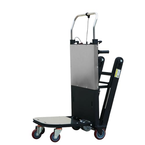 SN-XBDP 400 W elektrischer Treppensteigwagen, Raupen-Treppensteigmaschine, 15 mm verdickte Raupenketten, geeignet für Gepäck, Reisen, Einkaufen,36V