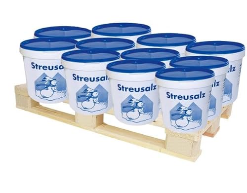 Hamann Streusalz 650 kg (65 x 10 kg) - Deutsches Steinsalz leicht streubar & hoher Anteil tauwirksamer Substanzen