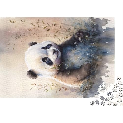 Puzzle 1000 Teile für Erwachsene, niedliches Baby-Panda-Gemälde, Puzzle für Erwachsene, 1000 Teile (75 x 50 cm)