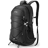 HOMIEE 45L Rucksack, Wasserdichter Wanderrucksack Trekkingrucksack Reiserucksack mit Reflexstreifen für Herren Damen, Ideal für Radfahren Reisen Klettern Outdoor Sport, Schwarz