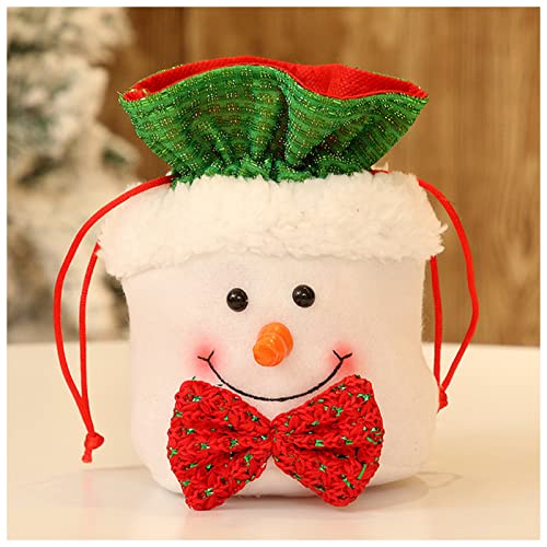 Weihnachtsgeschenkbox Weihnachten Apfeltaschen Weihnachtsdekoration Geschenkbox und Verpackung Santa Claus Schneemann ELK REINDER Candy Apfelkästen Weihnachtsgeschenkbox groß (Size : Snowman)