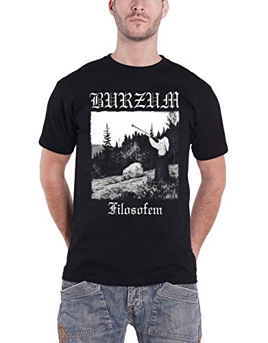 Burzum T Shirt Filosofem 2018 Album Lyrics Band Logo Nue offiziell Herren