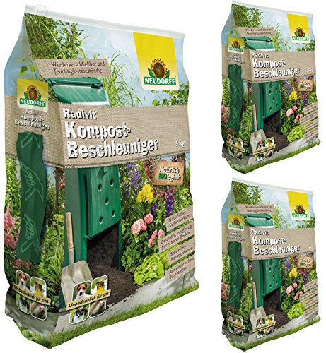 GARDOPIA Sparpaket: 3 x 5 kg Neudorff Radivit Kompost-Beschleuniger