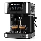 Orbegozo Kaffeemaschine für Expresso und Capuccino EX 6000, 20 Bar Druck, Behälter von 1,5 l, geeignet für Einzeldosierungen, 1050 W Leistung, Schwarz