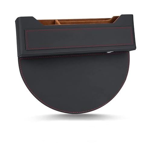 LECREA Autositz Gap Aufbewahrungsbox für BMW X1 E84 F48 18i 18d 20i 20d 25i 25d, Multifunktionaler Autositz-Organizer, für Mobiltelefone Schlüsselkarten Brieftaschen, Auto Zubehör,A Black