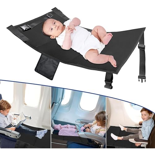 Kleinkind-Flugzeug-Fußstütze, Kleinkind-Flugzeugbett, Flugsitzverlängerung für Kinder, faltbares und tragbares Reisebett, Kleinkind-Flugzeug-Reisezubehör für Kinder, ruhen Sie sich die Beine