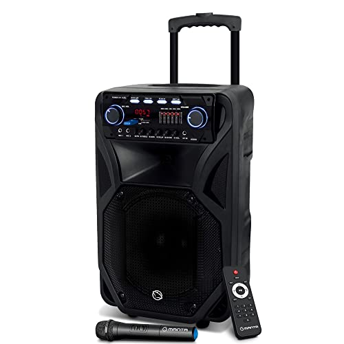 Manta FONOS SPK5021PRO Karaoke Bluetooth Lautsprecher mit Echo Mikrofon Equalizer